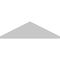 Ekena Millwork Peaked Cap 4 Spoke Architectural Grade PVC Pediment, 26"W x 7-1/2"H x 2"P (Pitch 6/12) PEDPS026X075PKC04 - alternate 2